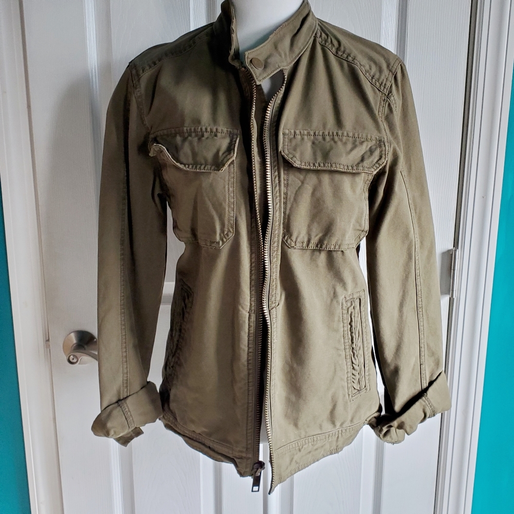 Fossil Army Green Utility Jacket Small EUC - Picture 5 of 13